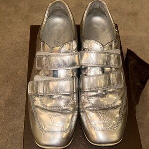 Silver Louis Vuitton Sneaker